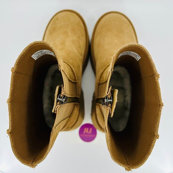 UGG Women's Classic Twin Seam New Heights Chestnut Suede Boots 1158313 Size 7 - Picture 9 of 12